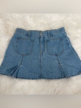 Madewell Light Blue Denim Mini Skirt